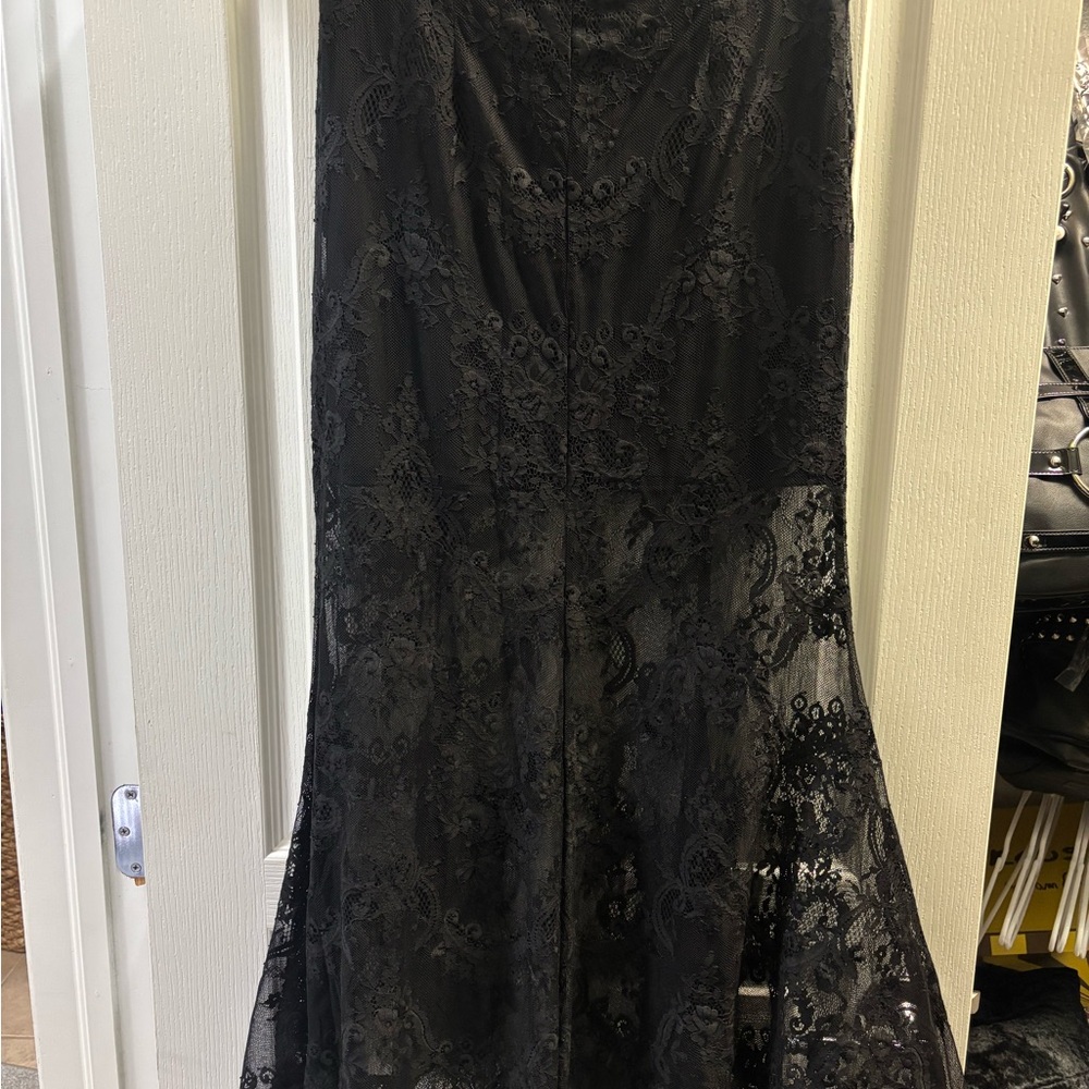 Killstar Black Lace Maxi Skirt - Picture 3 of 5